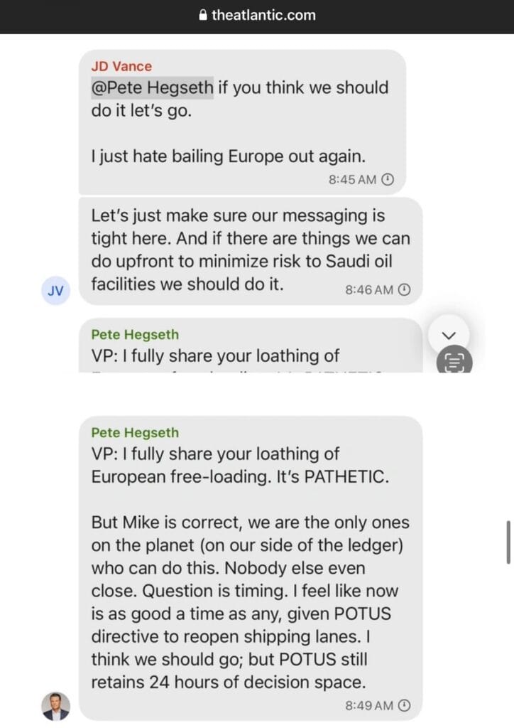 Inside the Trump National Security Team’s Chat Leak